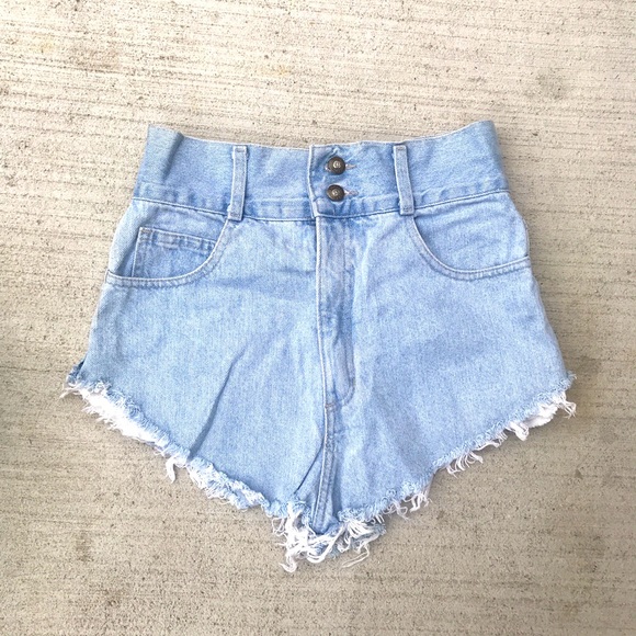 Express Pants - Vintage High Waisted Express Denim Shorts